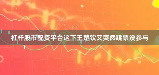 杠杆股市配资平台这下王楚钦又突然跳票没参与